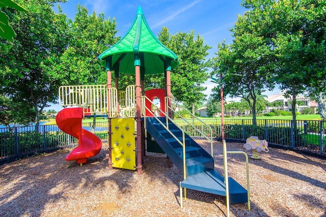 view of jungle gym