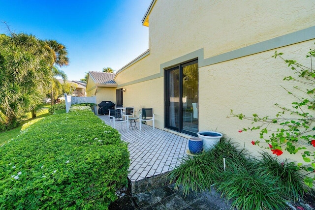 view of yard featuring a patio area