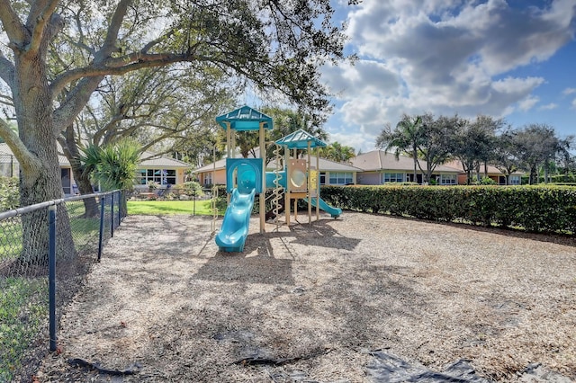 view of jungle gym