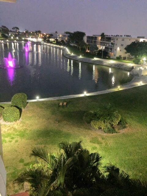 view of water feature