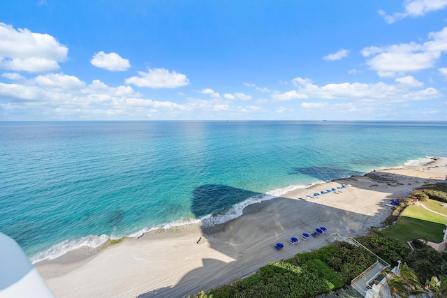 water view featuring a view of the beach