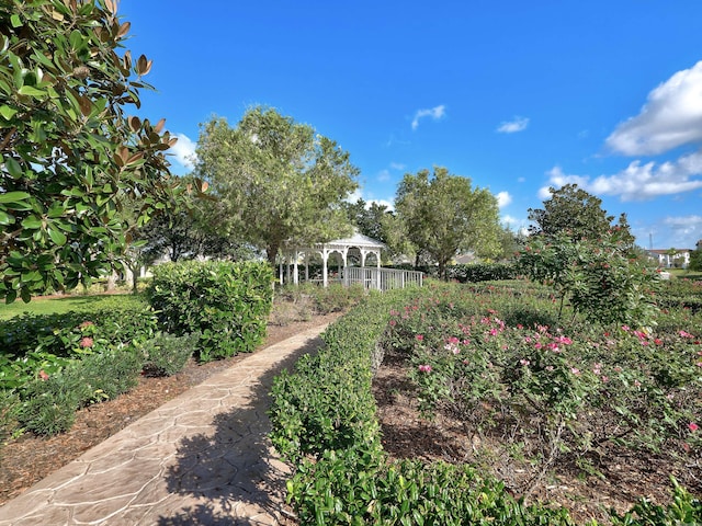 view of home's community with a gazebo