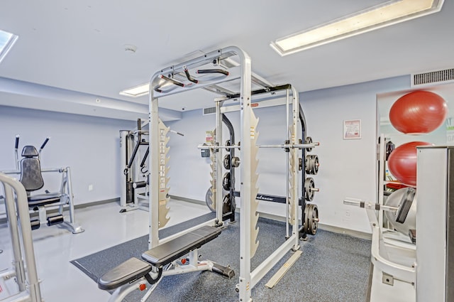 view of workout room