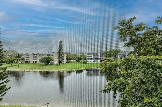 view of water feature