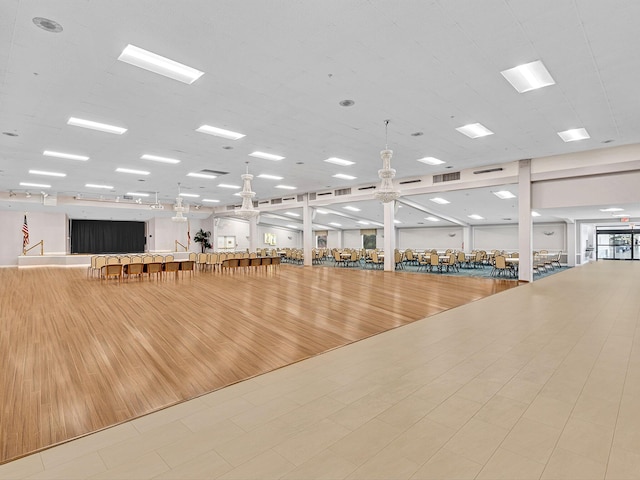 interior space featuring light hardwood / wood-style flooring