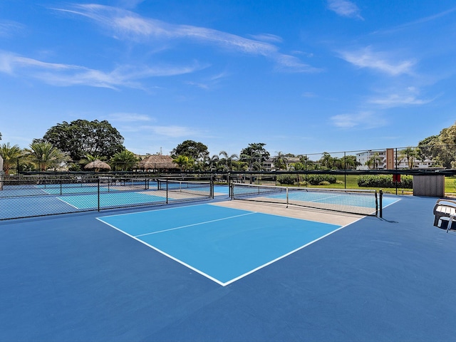 view of tennis court