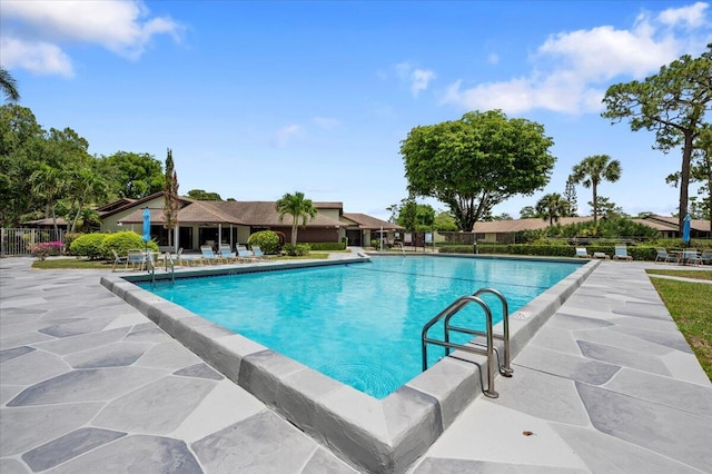 view of pool with a patio area