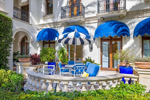 view of patio / terrace with french doors