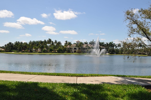 view of water feature