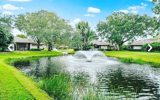 view of water feature