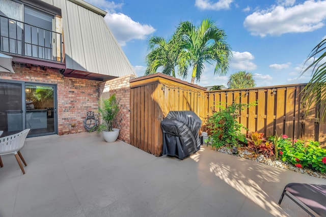 view of patio / terrace with grilling area