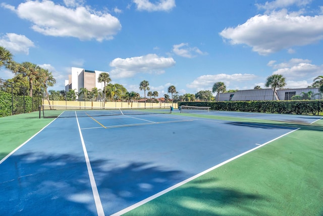 view of tennis court