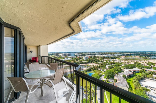 view of balcony