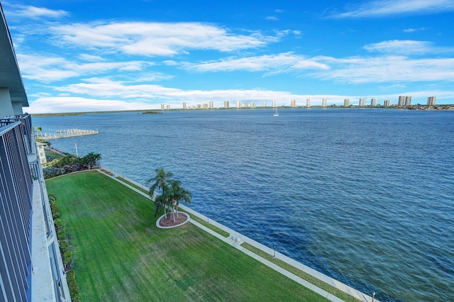 view of water feature