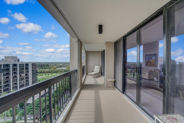 view of balcony