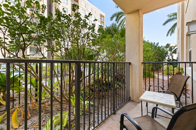 view of balcony