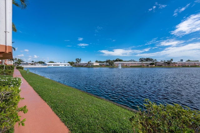 view of water feature