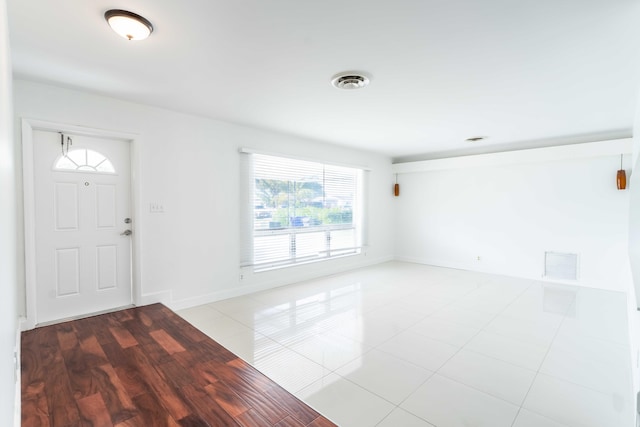 entrance foyer with light hardwood / wood-style flooring