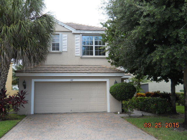 view of front property with a garage