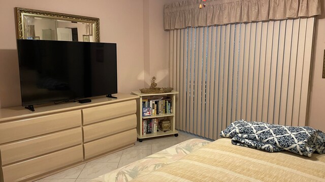 view of tiled bedroom