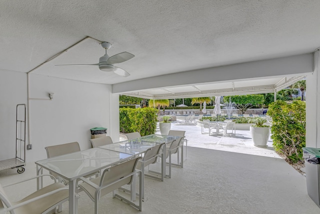 view of patio / terrace with ceiling fan