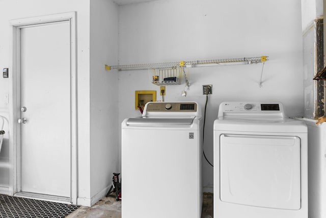 laundry area with washer and dryer