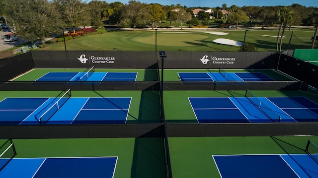 view of tennis court