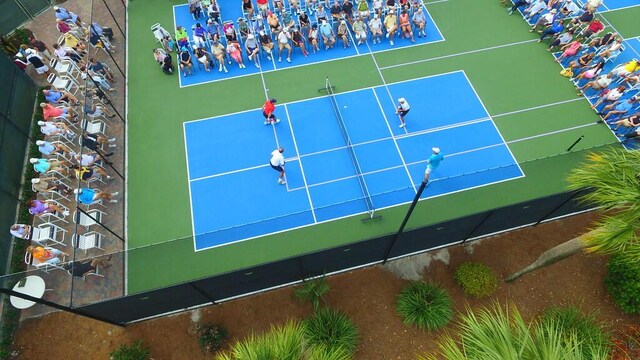 view of tennis court