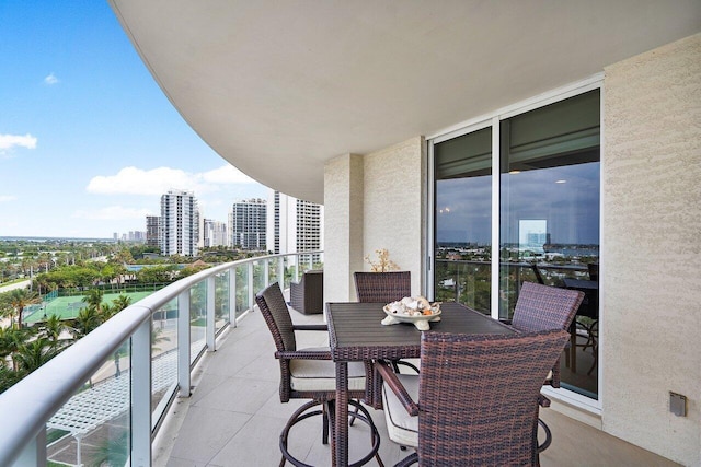 view of balcony