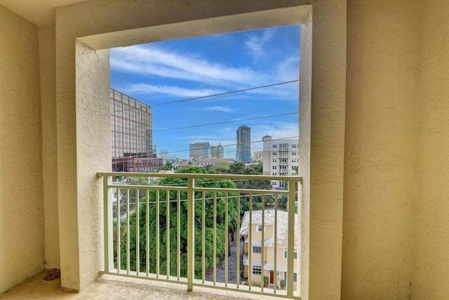 view of balcony