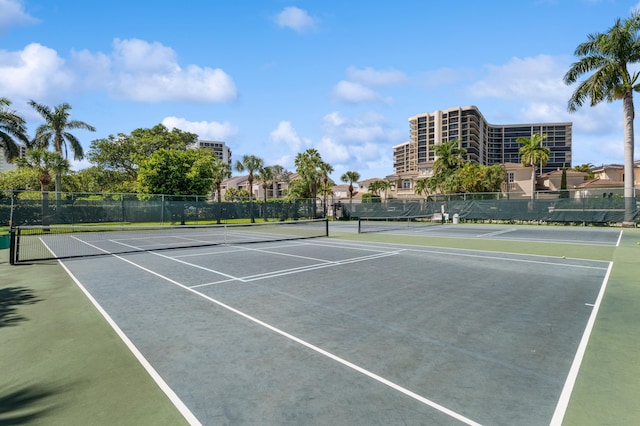 view of tennis court