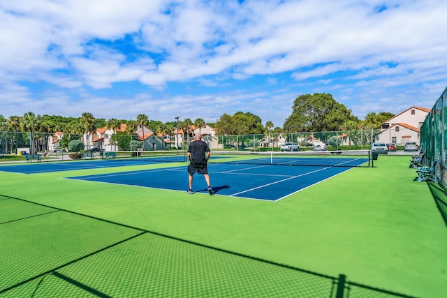 view of sport court