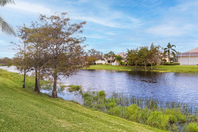 view of water feature