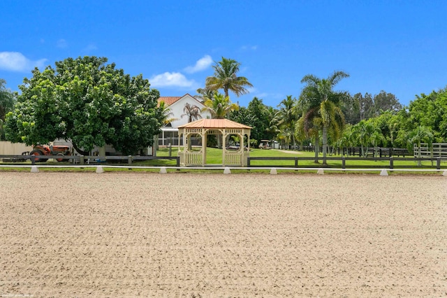 view of home's community with a gazebo