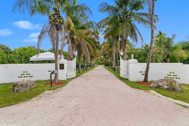 view of road