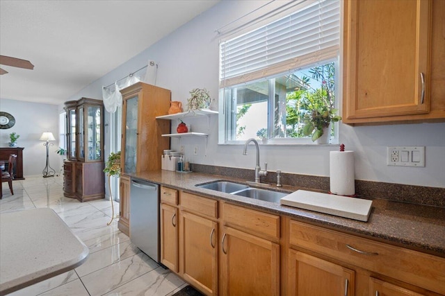 kitchen featuring sink and stainless steel dishwasher