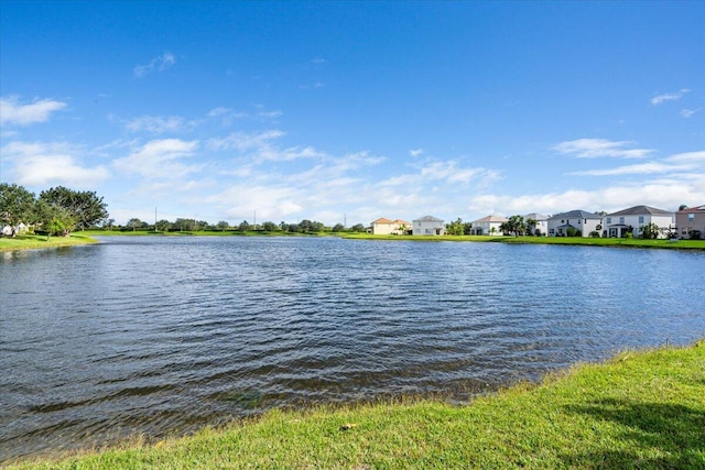 property view of water featuring a residential view