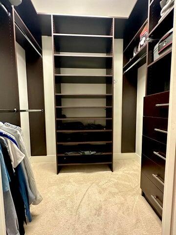 spacious closet with carpet flooring