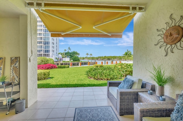 view of patio with outdoor lounge area