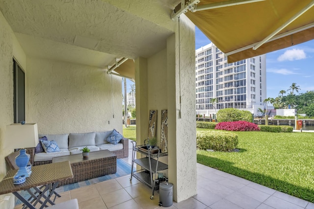 4744 S Ocean Blvd Unit C-112, Highland Beach, FL 33487 - view of patio with an outdoor hangout area