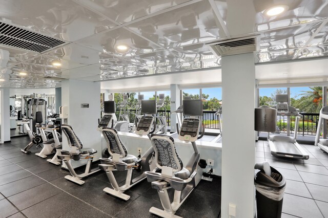 4744 S Ocean Blvd Unit C-112, Highland Beach, FL 33487 - workout area with plenty of natural light