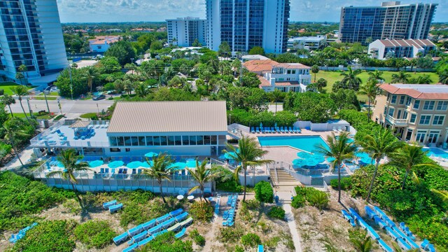 birds eye view of property