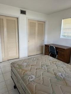 view of tiled bedroom