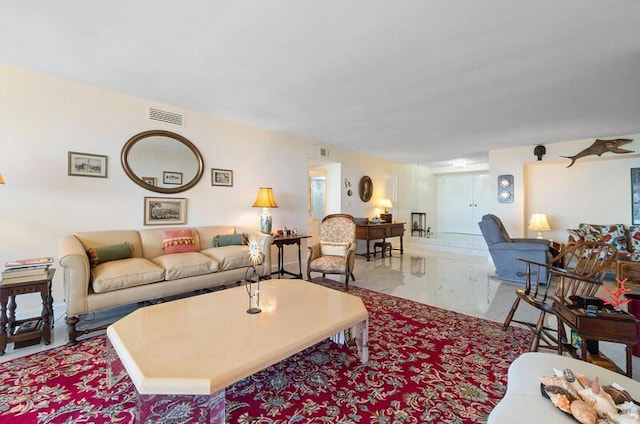1900 Consulate Pl Unit 1702, West Palm Beach, FL 33401 - living area featuring marble finish flooring