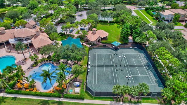 birds eye view of property