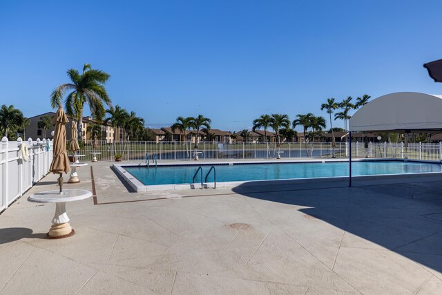 view of pool with a patio