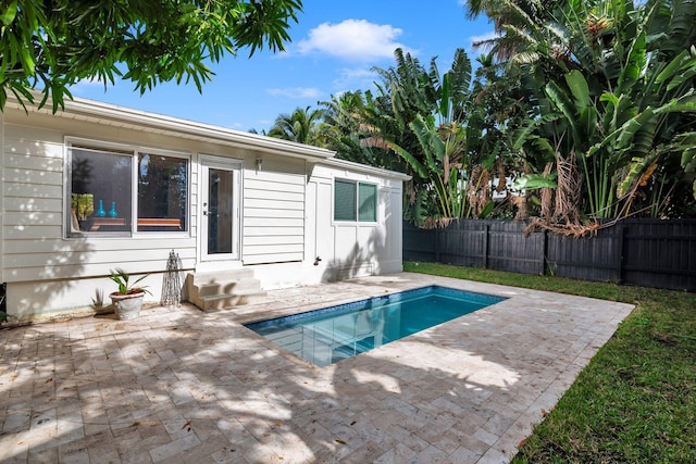 view of pool with a patio