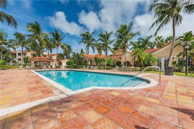 community pool featuring a patio