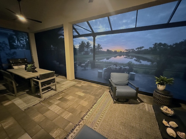 view of sunroom / solarium