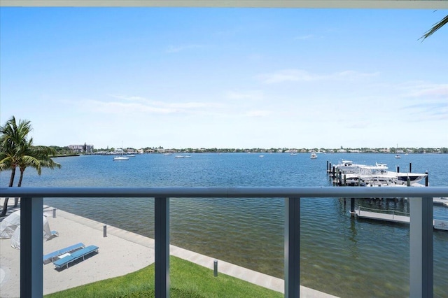 view of water feature